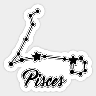 Pisces Zodiac Constellation Design Sticker